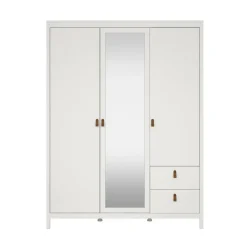 Guardaroba con cassetti bianco 150x199h cm - Rufina