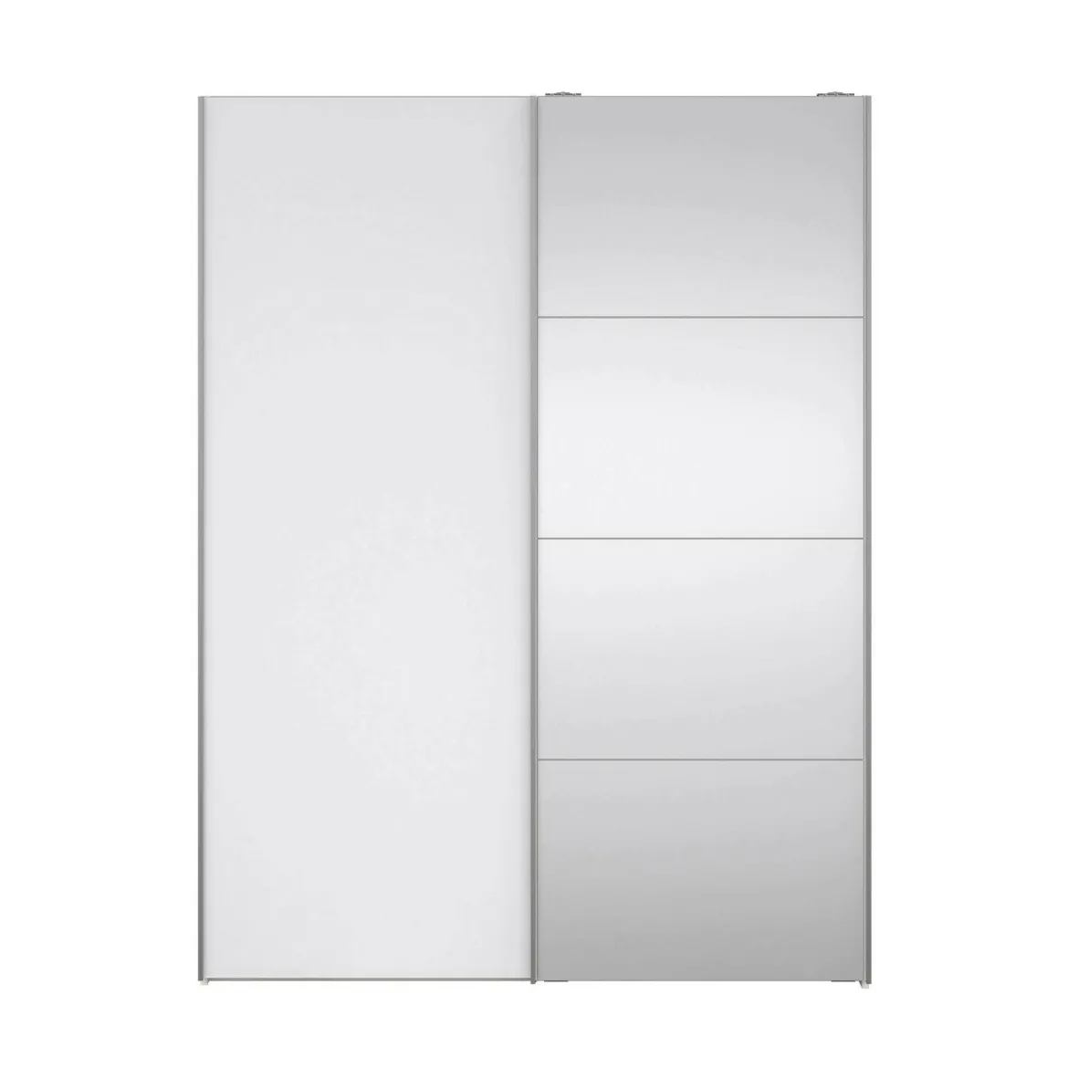 Guardaroba con specchio bianco lucido 150x200h cm - Seraphine