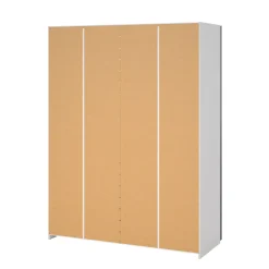 Guardaroba con specchio bianco lucido 150x200h cm - Seraphine