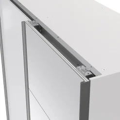 Guardaroba con specchio bianco lucido 150x200h cm - Seraphine