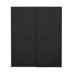 Guardaroba con specchio nero 182x220h cm - Taxus