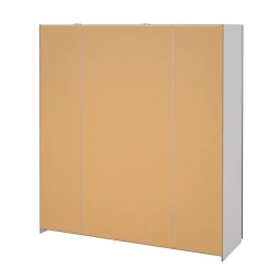 Guardaroba con specchio quercia e bianco 182x201h cm - Cerreto