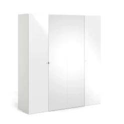 Guardaroba grande 4 ante bianco lucido 195x218h cm - Keila