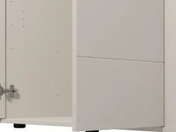 Guardaroba Grande Bianco Crema 2 Ripiani Appendiabiti 245x217.5h cm, 2 Ante - Salemi