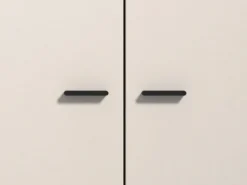 Guardaroba Grande Bianco Crema 2 Ripiani Appendiabiti 245x217.5h cm, 2 Ante - Salemi