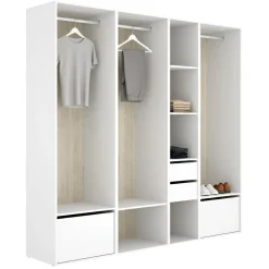 Guardaroba Grande Bianco in Legno Nobilitato