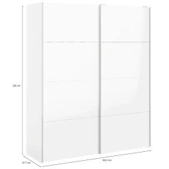 Guardaroba grande bianco lucido 182x220h cm - London