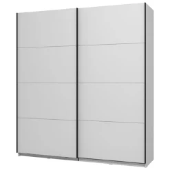 Guardaroba Grande Bianco Opaco 2 Ripiani Appendiabiti 195x218h cm, 2 Ante - Cariano