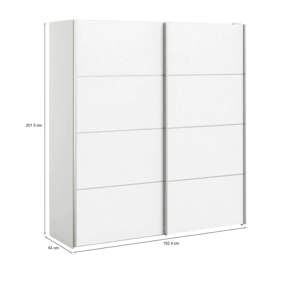 Guardaroba grande bianco 182x201h cm - Attilio