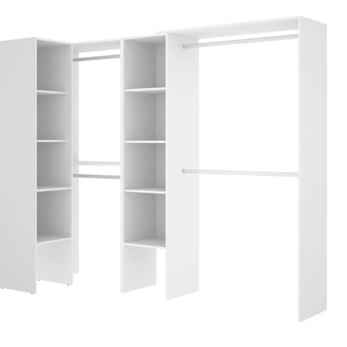 Guardaroba grande classico bianco 228x187h cm - Antilope