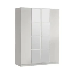 Guardaroba grande con appendiabiti bianco 138x183h cm - Phet