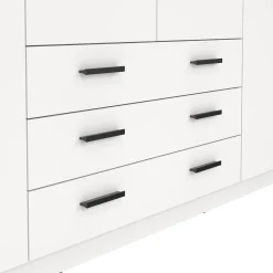 Guardaroba grande con appendiabiti bianco 195x200h cm - Epipola