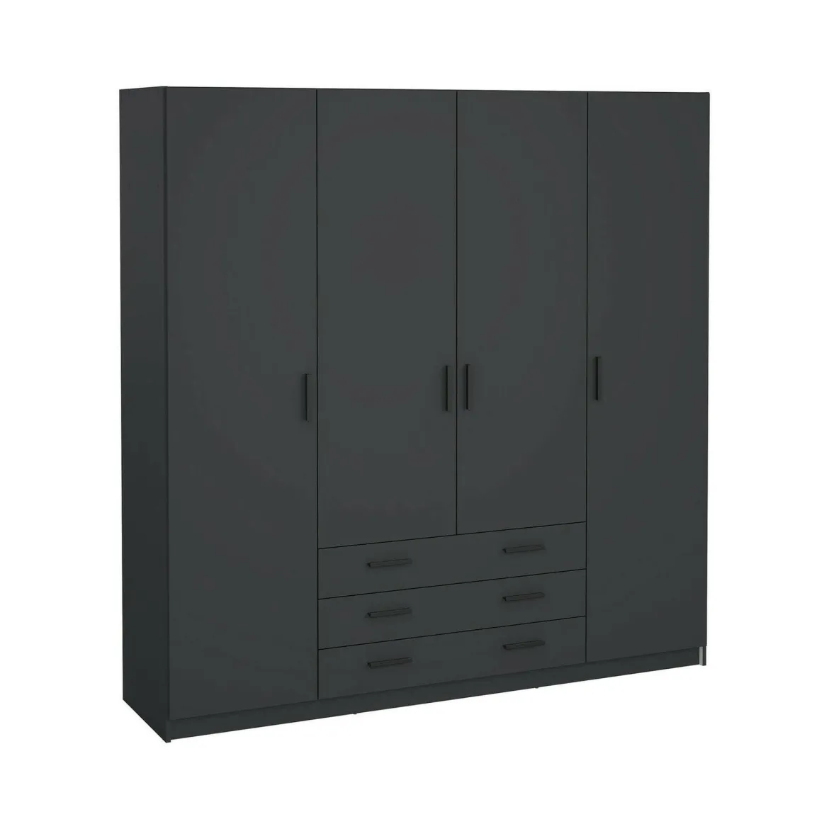 Guardaroba grande in legno grigio 195x200h cm - Epipola