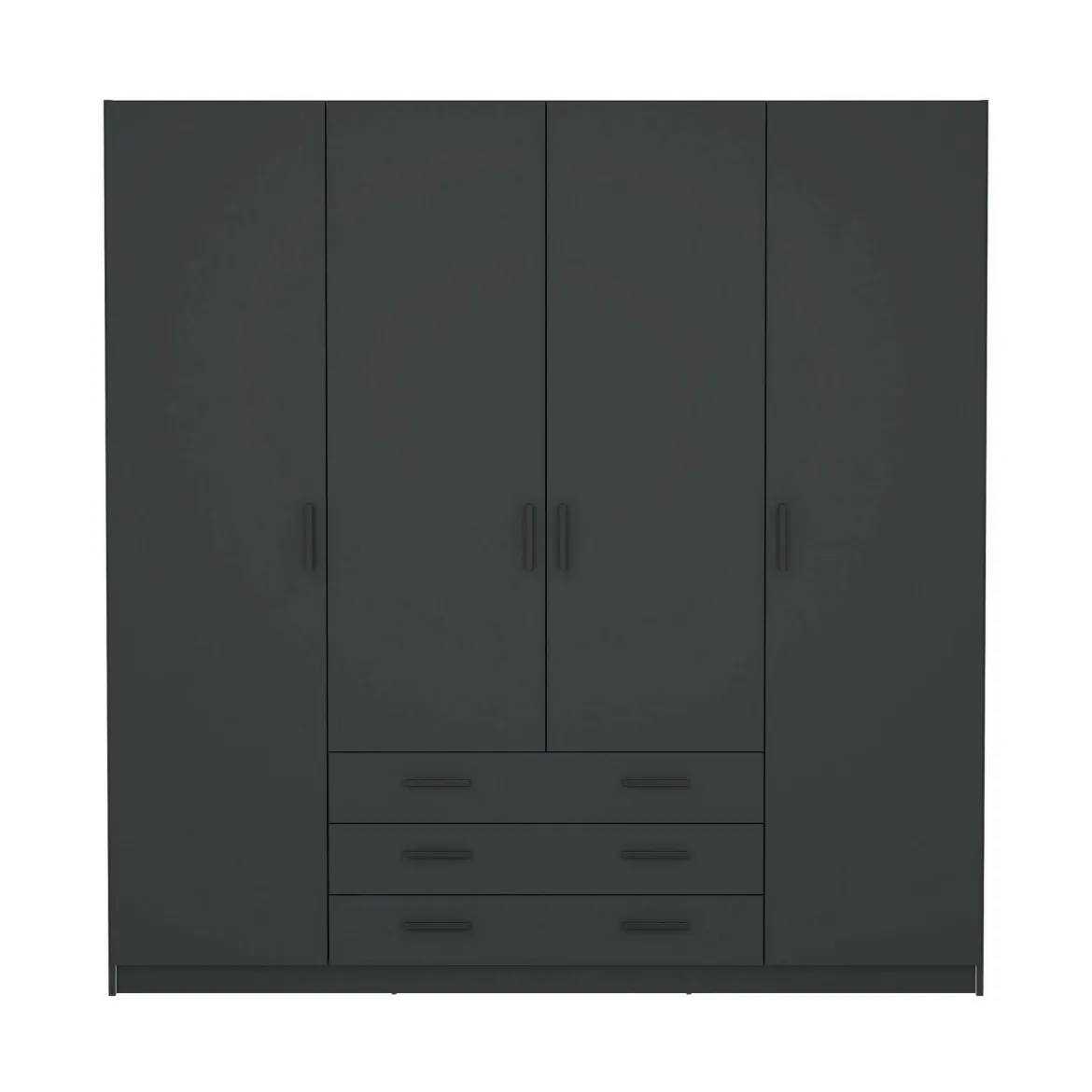 Guardaroba grande in legno grigio 195x200h cm - Epipola