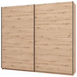 Guardaroba Grande Marrone Rovere Nodi 2 Ripiani Appendiabiti 245x217.5h cm, 2 Ante - Salemi
