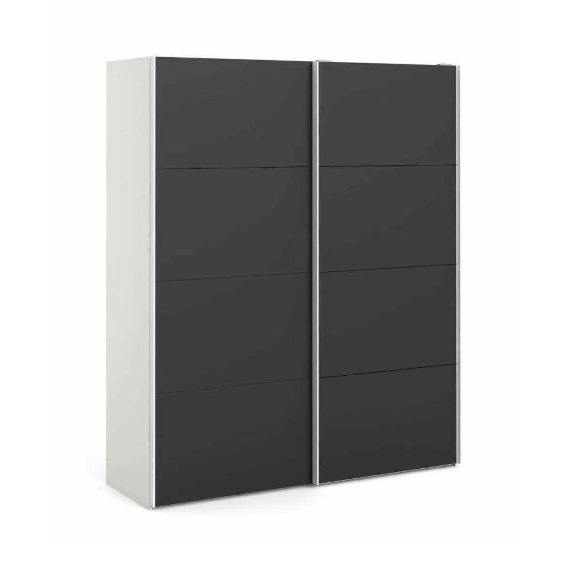 Guardaroba in legno bianco e nero 182x220h cm - Paeng