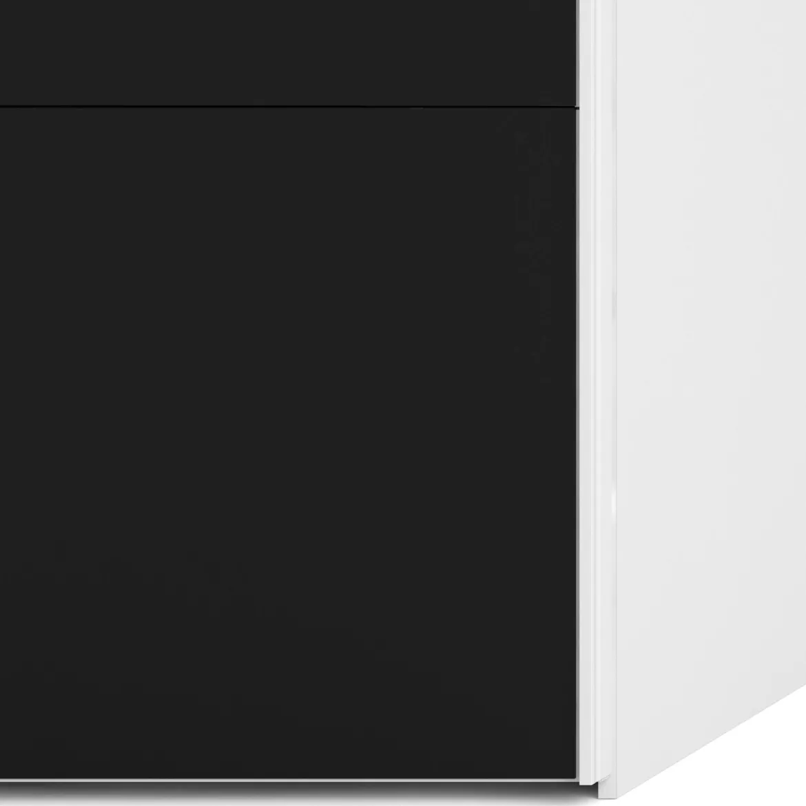 Guardaroba in legno bianco e nero 182x220h cm - Paeng