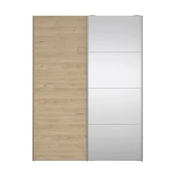 Guardaroba in legno bianco e rovere 150x200h cm - Seraphine