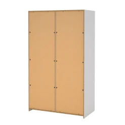 Guardaroba in legno bianco e trasparente 118x200h cm - Teheran