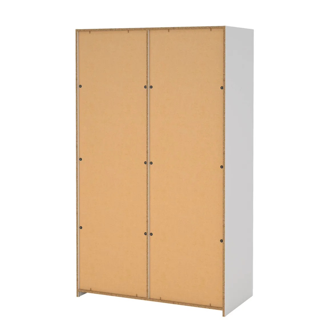 Guardaroba in legno bianco e trasparente 118x200h cm - Teheran
