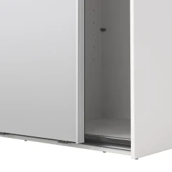 Guardaroba in legno bianco e trasparente 118x200h cm - Teheran
