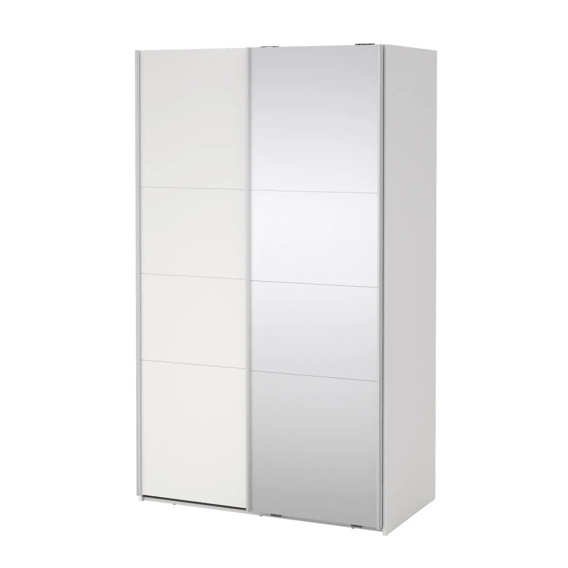 Guardaroba in legno bianco e trasparente 118x200h cm - Teheran