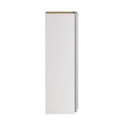 Guardaroba in legno bianco e trasparente 118x200h cm - Teheran