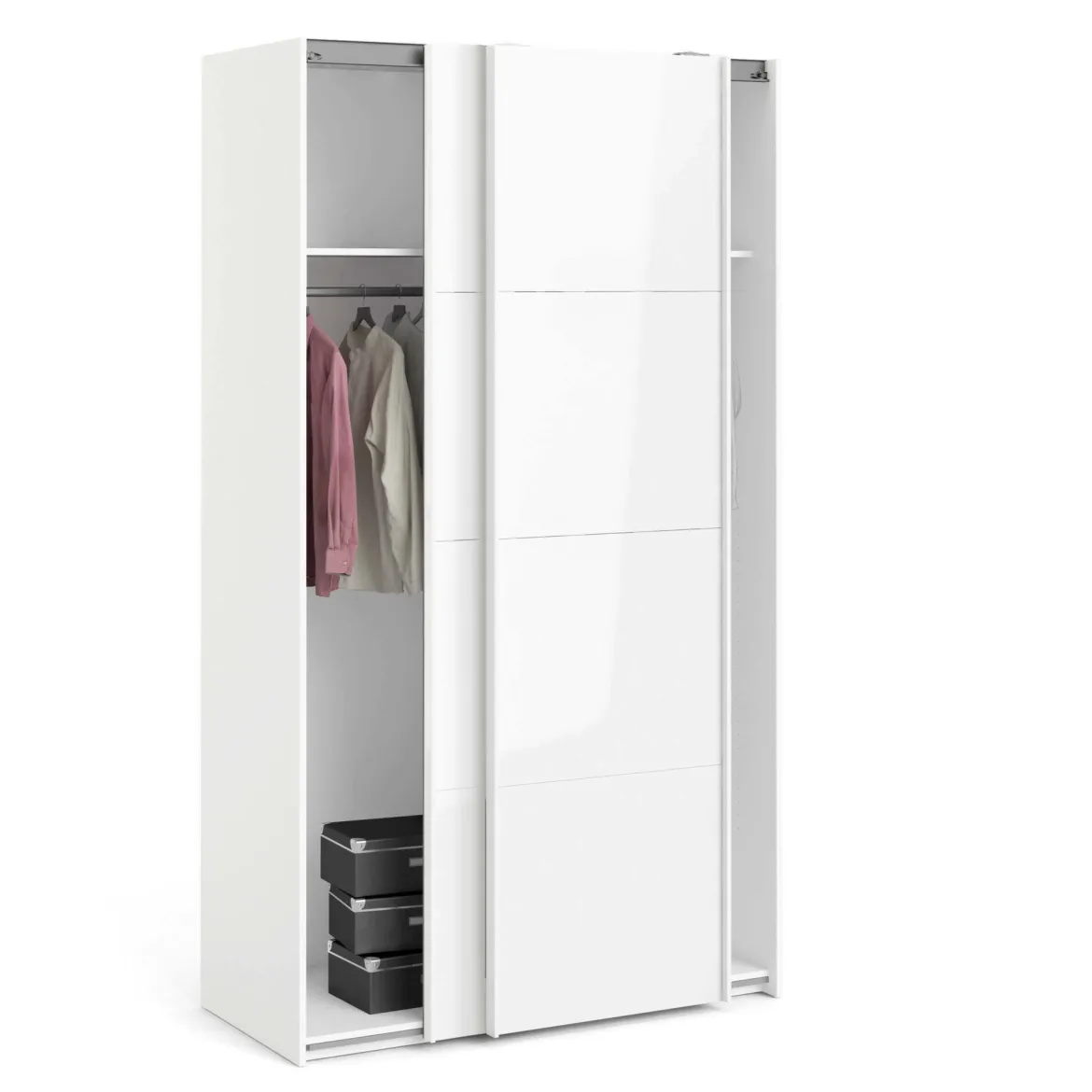 Guardaroba in legno bianco lucido 182x220h cm - Paeng