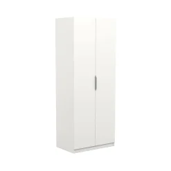 Guardaroba in legno bianco opaco 79x203h cm - Fioretta