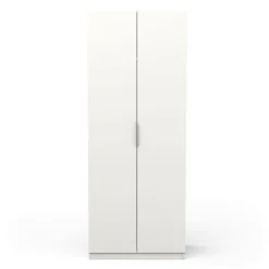 Guardaroba in legno bianco opaco 79x203h cm - Fioretta