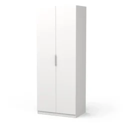 Guardaroba in legno bianco opaco 79x203h cm - Fioretta