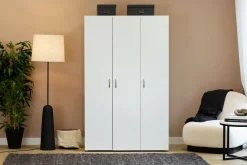 Guardaroba in legno bianco 115x175h cm - Arley