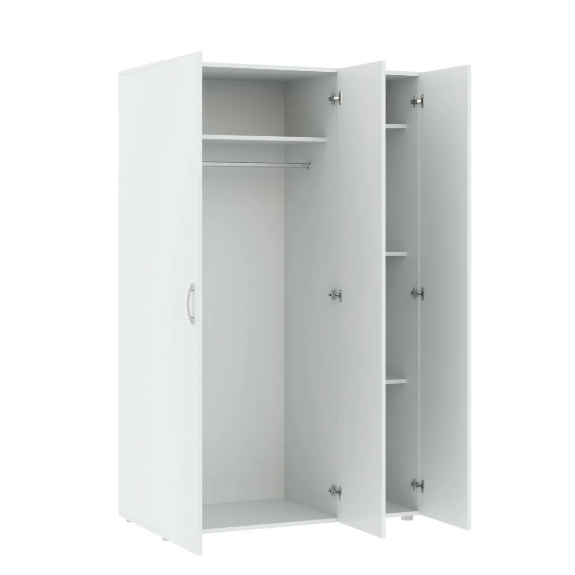 Guardaroba in legno bianco 115x175h cm - Arley