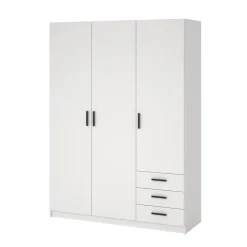Guardaroba in legno bianco 150x218h cm - Alfano