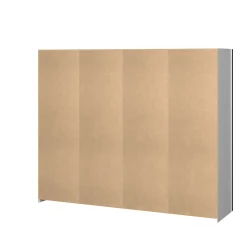 Guardaroba in legno bianco 242x201h cm - Acerno