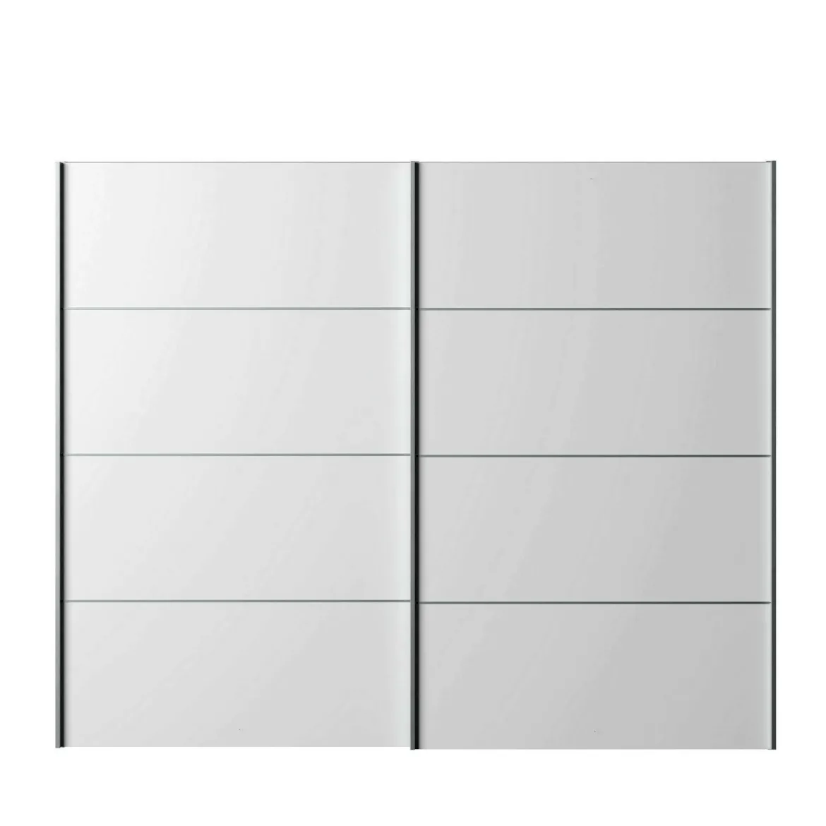Guardaroba in legno bianco 242x201h cm - Acerno