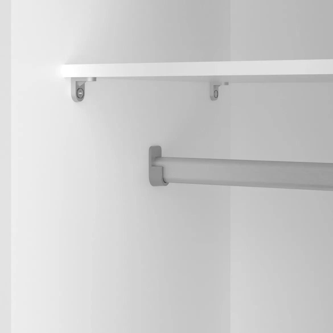 Guardaroba in legno bianco 90x195h cm - Alaysia