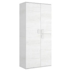 Guardaroba in legno bianco 90x202h cm - Abu