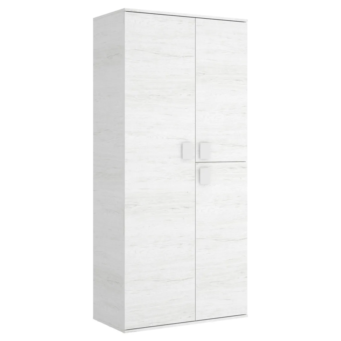 Guardaroba in legno bianco 90x202h cm - Abu