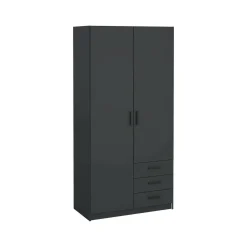 Guardaroba in legno grigio 98x200h cm - Sultani