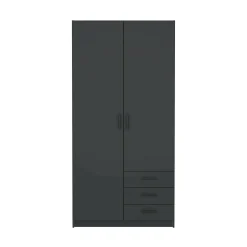 Guardaroba in legno grigio 98x200h cm - Sultani
