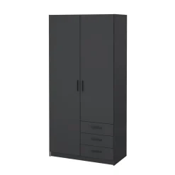 Guardaroba in legno grigio 98x200h cm - Sultani