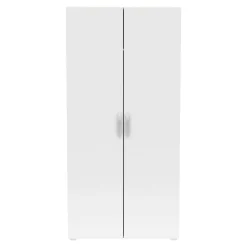 Guardaroba in legno rovere e bianco opaco 79x165h cm - Barge