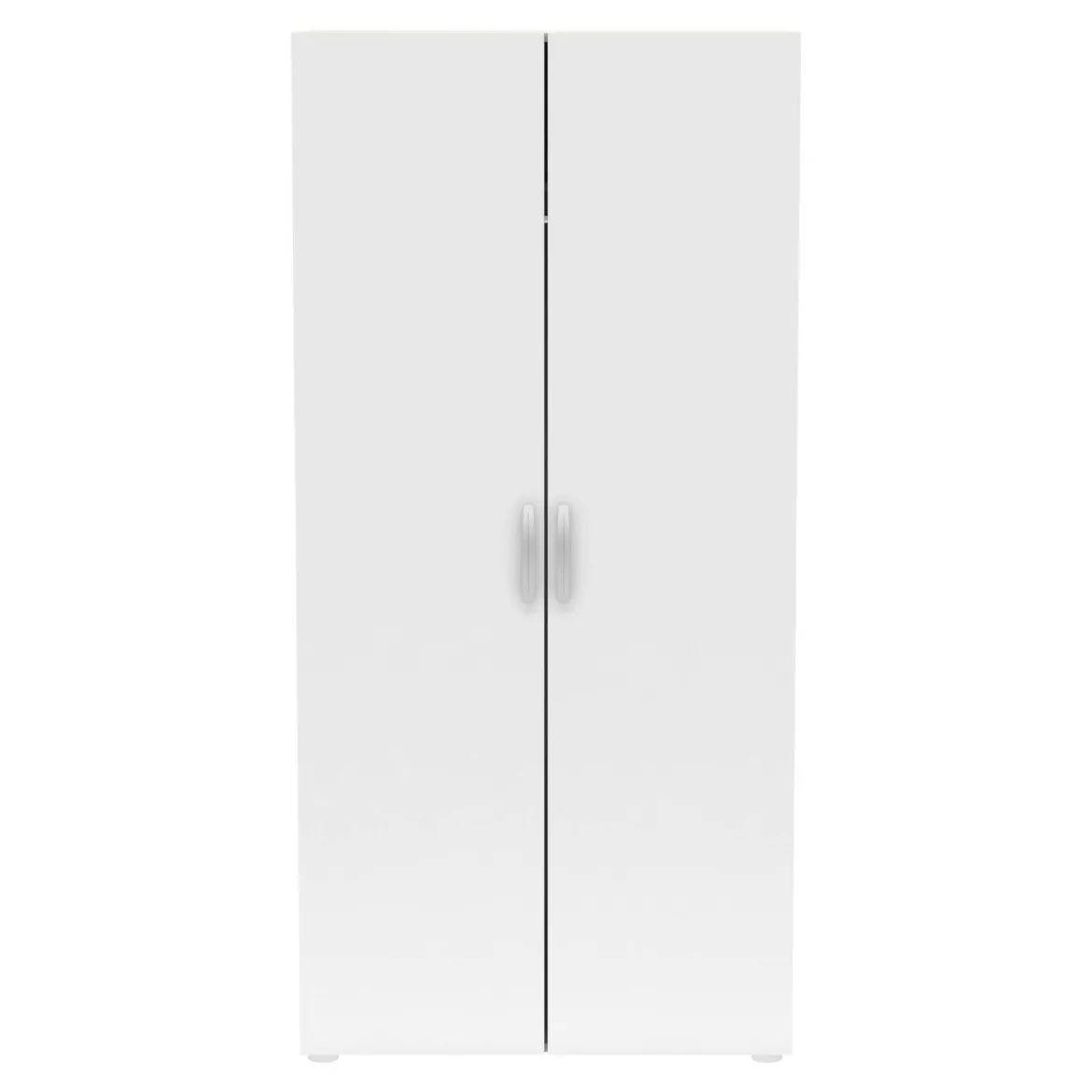 Guardaroba in legno rovere e bianco opaco 79x165h cm - Barge