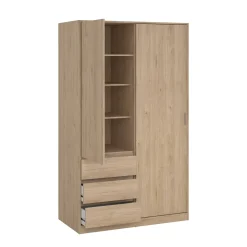 Guardaroba in legno rovere 118x200h cm - Sanjose