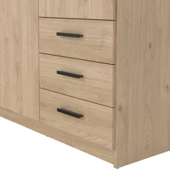 Guardaroba in legno rovere 147x200h cm - Simeon