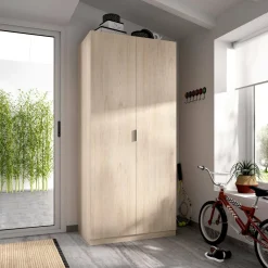 Guardaroba in legno rovere 81x184h cm - Artu