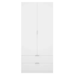 Guardaroba moderno bianco 81x184h cm - Anya