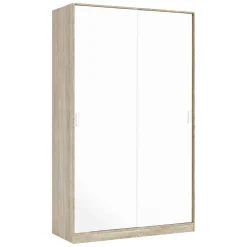 Guardaroba moderno rovere e bianco 120x200h cm - Adrenalin