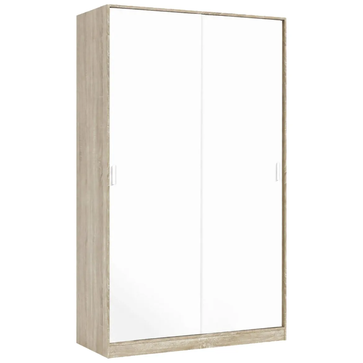Guardaroba moderno rovere e bianco 120x200h cm - Adrenalin